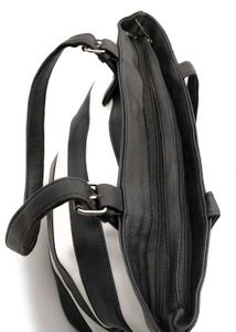 Stylish Black and White Striped Tote Bag