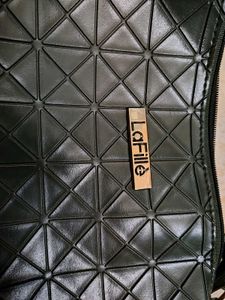 Stylish Geometric Black Crossbody Bag