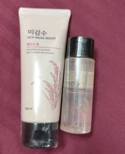 Rice Water Bright Cleanser and cleansing oil