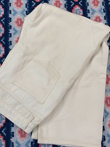 URBANIC Cream Denim Jeans - Size S
