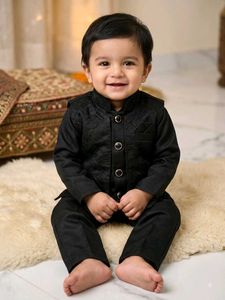 Adorable Black Ethnic Outfit for Boys