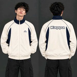 Kappa Track Jacket White Navy