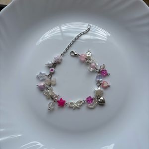 pink bow bracelet