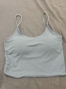 Comfortable Light Blue Crop Top