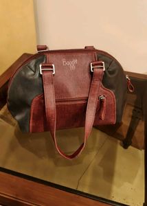Bagit Red Black Stylish Functional Handbag
