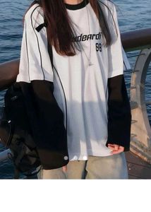 Oversized Layered Graphic T-Shirt
