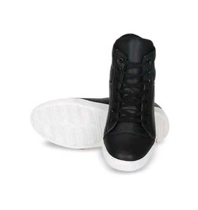 Black High-Top Fashion Sneakers