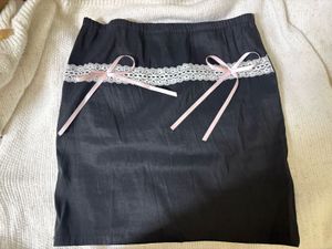 Cute Black Skirt with Lace