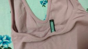 Cute Pink Halter Neck Top