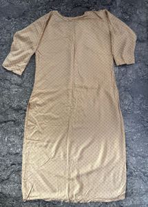 Elegant Printed Straight Kurtas – Green &amp; Beige