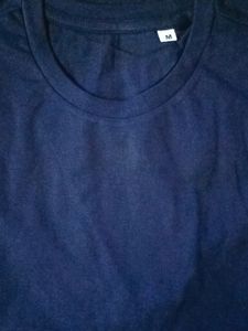 💥New Men's Premium Solid Cotton Navy Blue T-shirt
