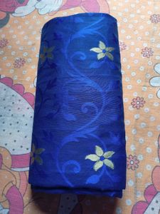 Royal Blue jamdani Saree