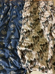 Patterned Relaxed Fit Shorts -set of 2