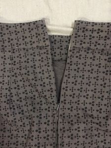 A-line Cotton Skirt | Grey Color | With Zipper