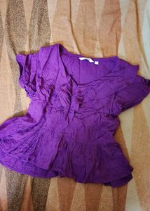 Beautiful Purple Embroidered Top