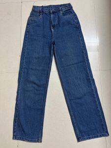 Dark Blue Wide Leg Jeans