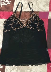 Black Mesh Bra