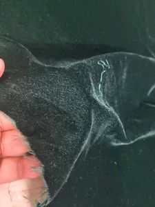Luxurious Green Velvet Fabric piece