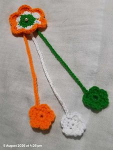 Handmade Tricolor Flower Hair Clip