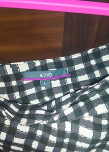 Chic Gingham Off-Shoulder Top