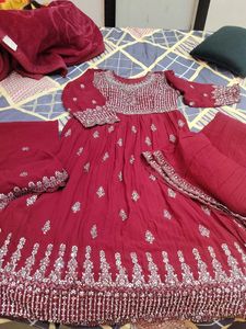 Naira cut Suit 3pc - Mirror work