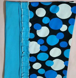 Blue &amp; Black Polka Dot Nighty Gown