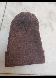 Brown Knitted Beanies - Set of 2
