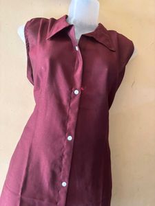 Maroon Kurta Set
