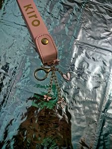 Pink Keychain Charm Holder