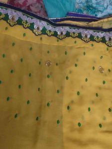 Embroidered Purple Saree