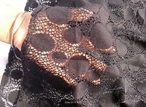 black lace Transparent  Dress