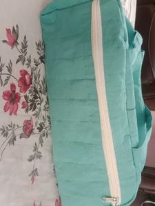 Aqua Quilted Backpack
