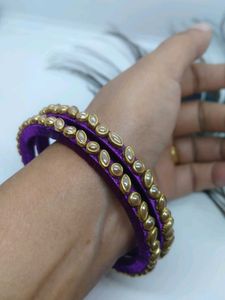 Silk Thread Bangles Set 🥰