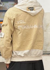 Stylish Beige Hooded Jacket