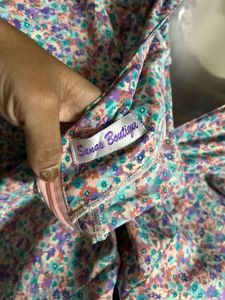 Charming Floral Print Dress