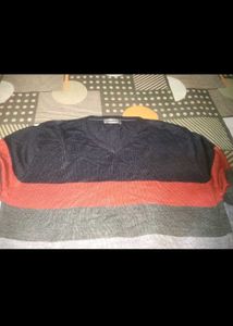 Striped V-Neck Sweater men korean light imported