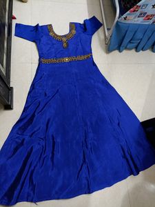 Royal Blue Long Frock