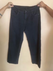 Classic Dark Wash Denim Jeans