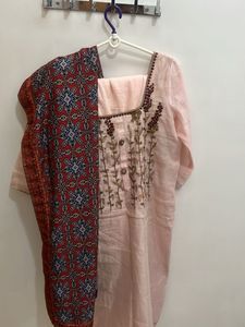 Elegant Pink Kurta Set with Dupatta