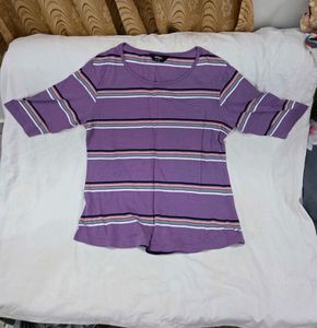 Max XL Striped Purple T-Shirt