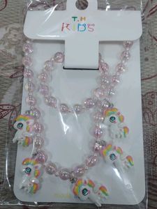 Unicorn Necklace &amp; Bracelet Set
