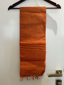 Vibrant Orange Striped Kurti
