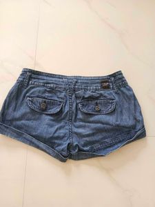 Women's Blue Denim Shorts