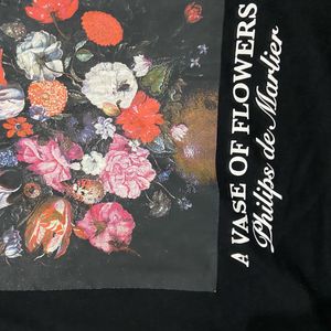 MAX Artistic Floral Print Graphic Tee