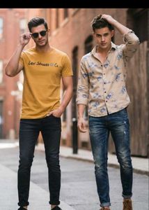 LEVIS Tshirt + BEING HUMAN Shirt