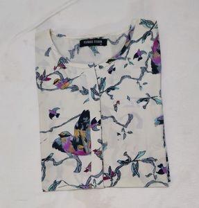 Printed Beige Top