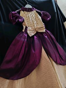Pure Silk Party Gown For Girls ₹800