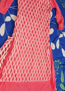 Pink &amp; White Kurta Dress