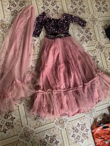 Sparkling Sequin Lehenga Choli Set