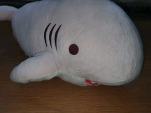 pink shark plush toy